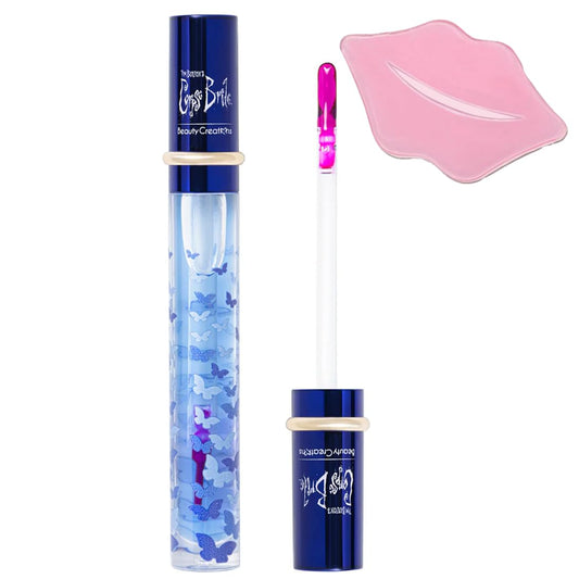 Glam Lux Beauty Bundle Tim Burtons Corpse Bride X Beauty Creations Lip Oil Color Changing Hydrating 0.11 oz